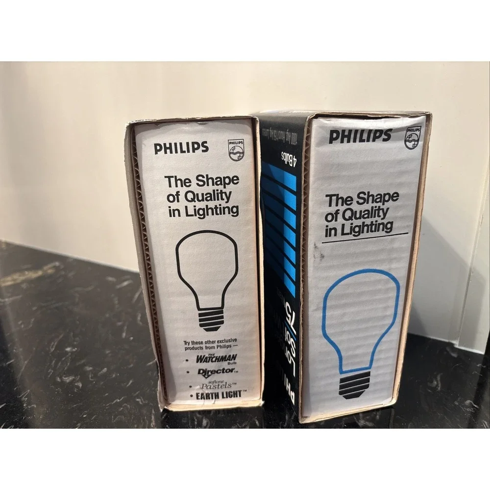 Philips 75W Soft White Longer Life Light Bulbs  2 Packs- 8 Bulbs- New